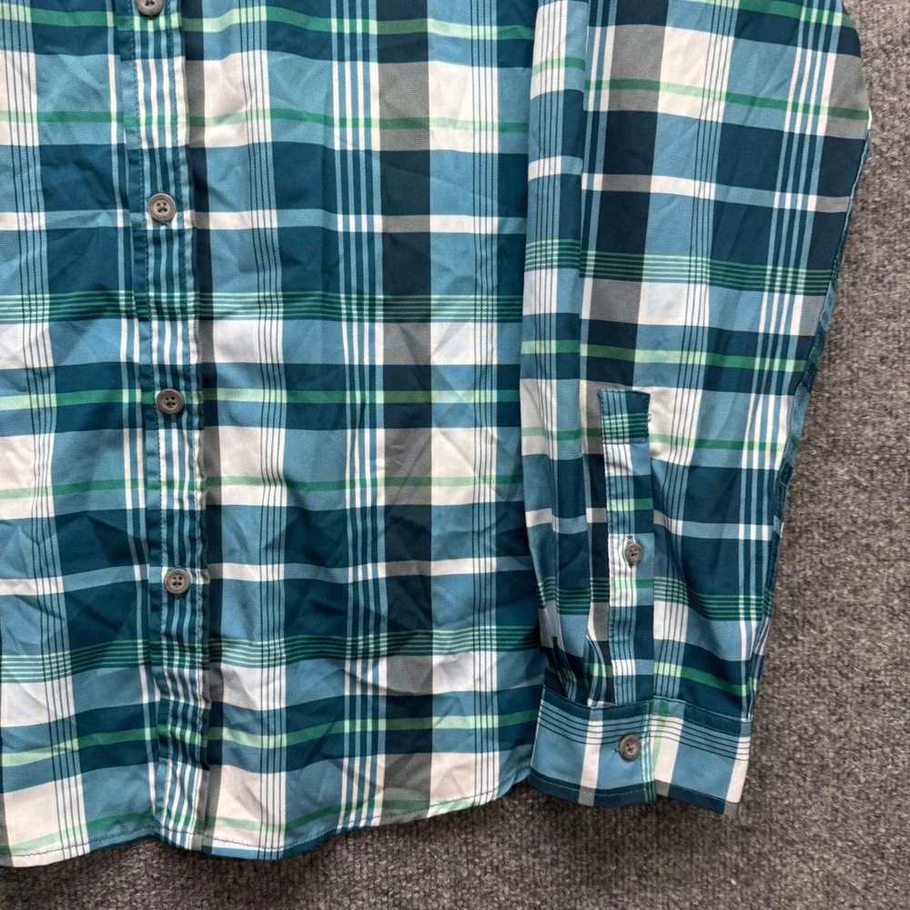 Eddie Bauer Button‎ Up Shirt Men's Size XL Plaid Long Sleeve Casual Outdoor Top